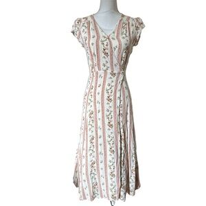 Reformation Women’s Carina Floral Wrap Dress - Medium